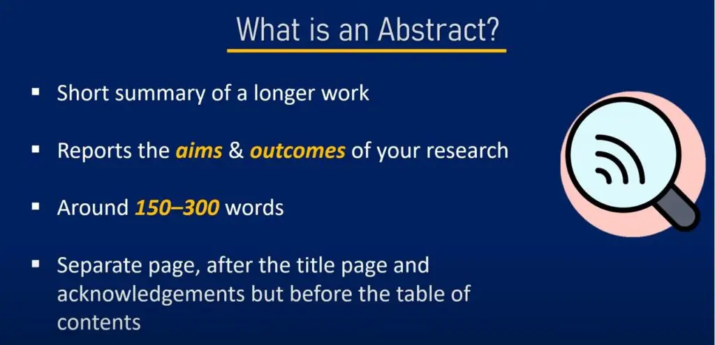 What is an Abstract?