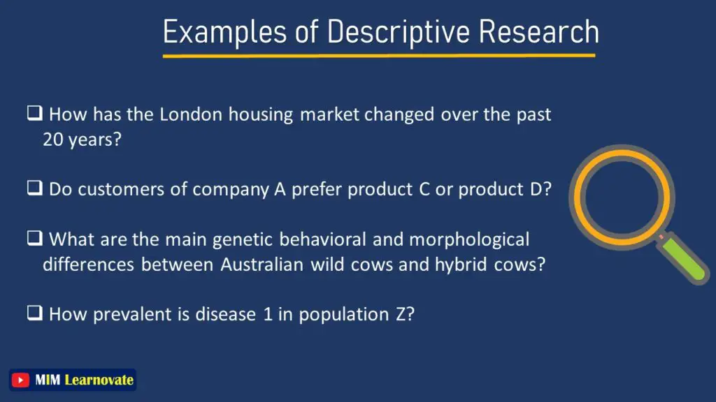 Examples of Descriptive Research PPT