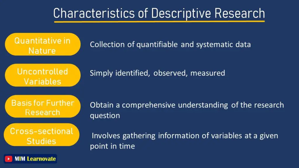 Characteristics of Descriptive Research
PPT