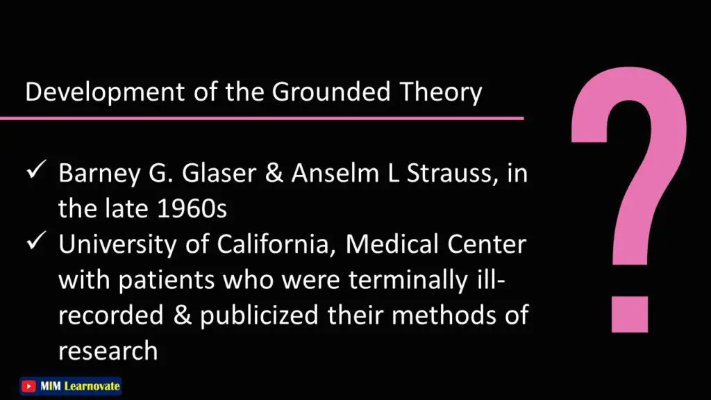 Development of the Grounded Theory
Grounded Theory Research: Example and PDF