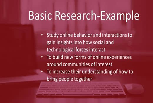 Example of Basic Research