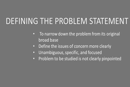 STEP 3 - Defining The Problem Statement