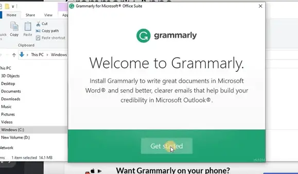 install grammarly for word