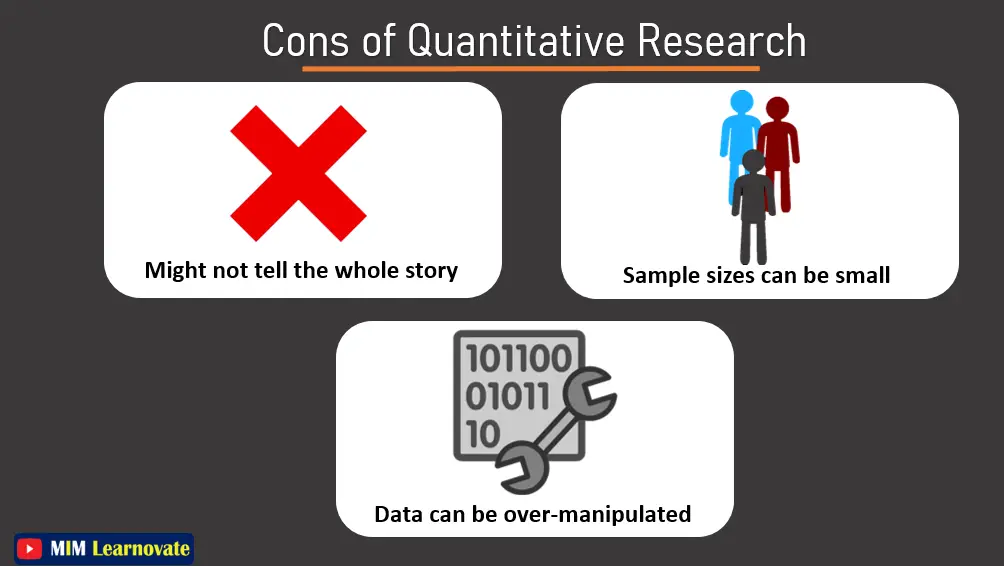 Cons of quantitative research
