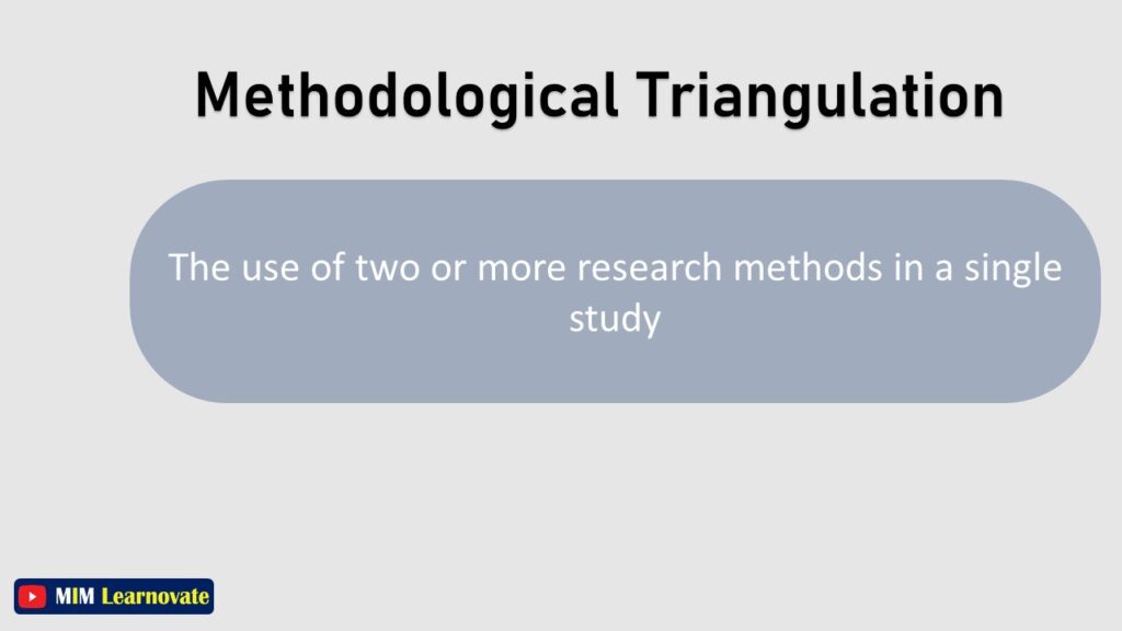 Methodological triangulation