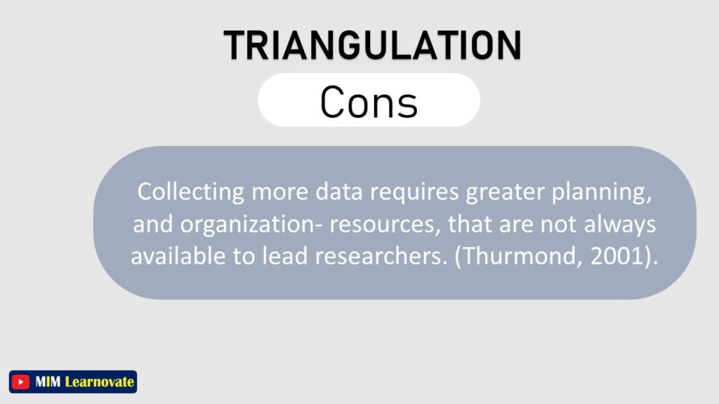 cons of triangulation in research