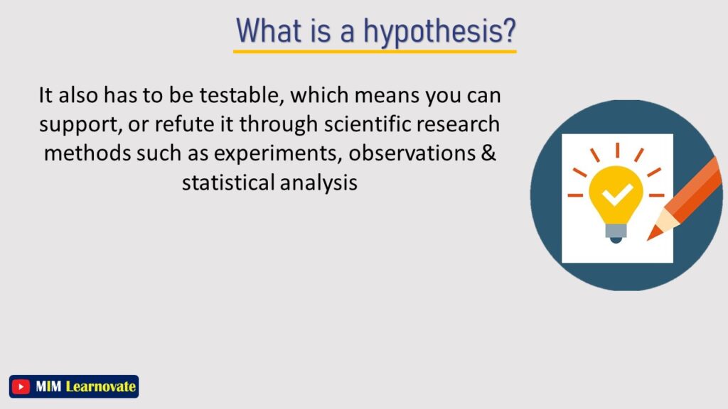 a hypothesis can be defined as