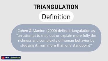 Triangulation In Research | Types | Examples - Mim Learnovate