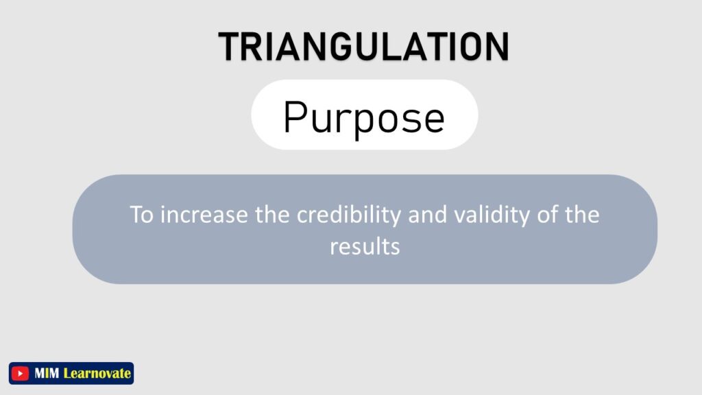 purpose of triangulation in research