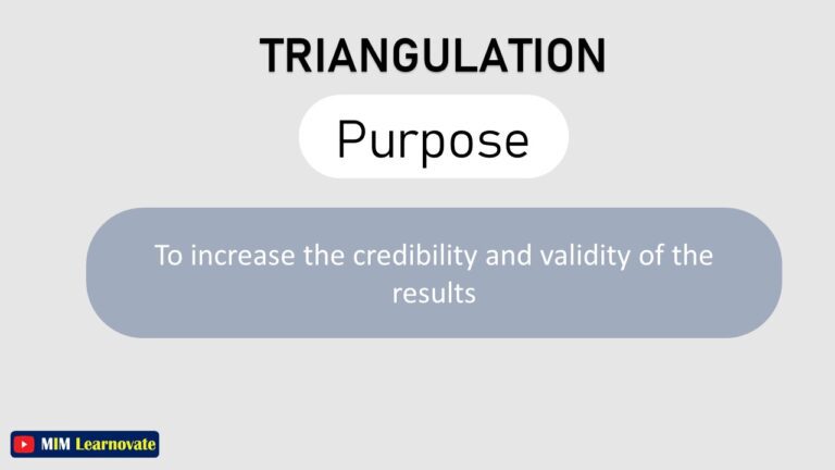 Triangulation in Research | Types | Examples - MIM Learnovate