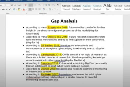 Find Research Gap from Research Articles