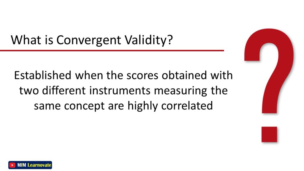 Convergent Validity PPT