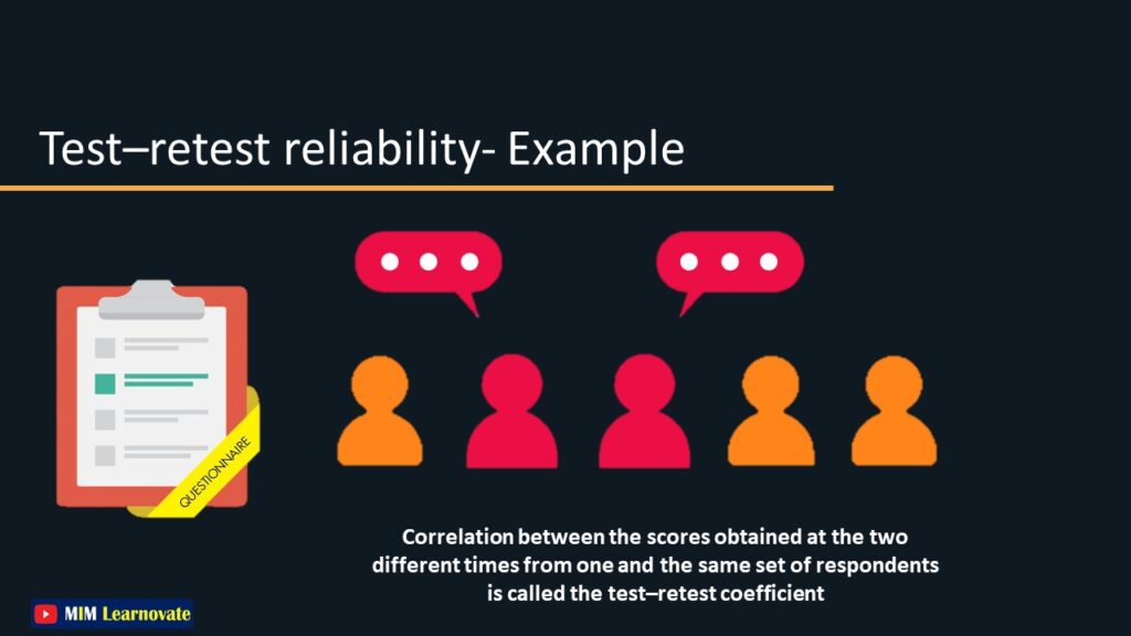 Test-retest Reliability Example PPT
types of reliability ppt