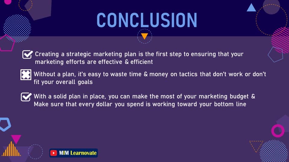 5-Step process for strategic marketing planning. PowerPoint Slides PPT.