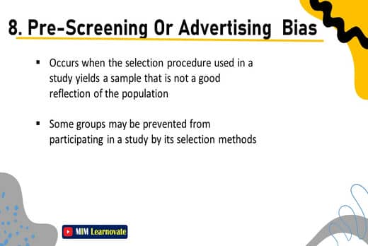 Pre-screening or advertising Bias. PPT