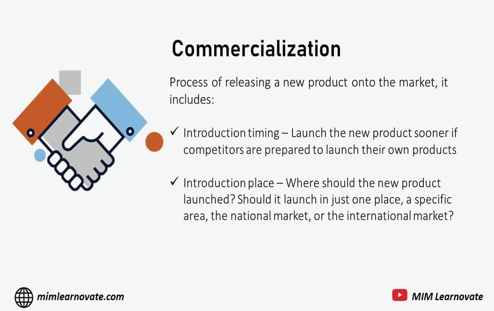 Commercialization, new product development process, power point slide, ppt