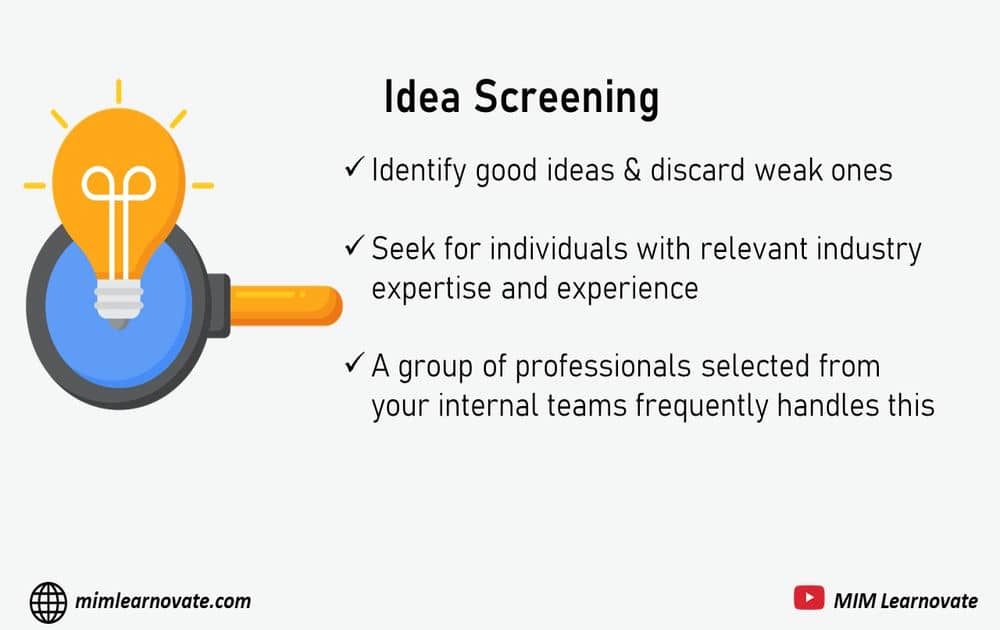 Idea Screening, new product development process, ppt, power point slide 