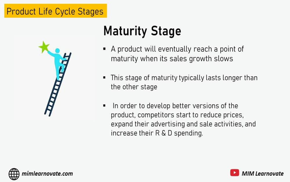 Maturity Stage of product life cycle, ppt, power point template 