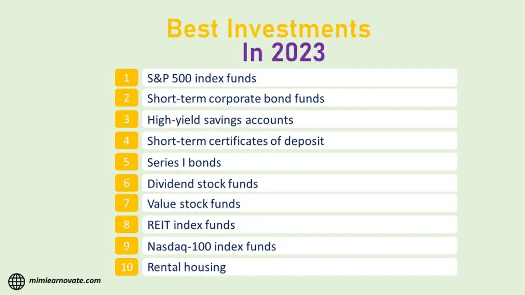 Best Investment in 2023, power point slide, ppt