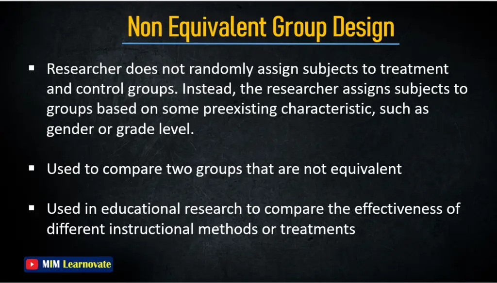 Nonequivalent Group Design PPT