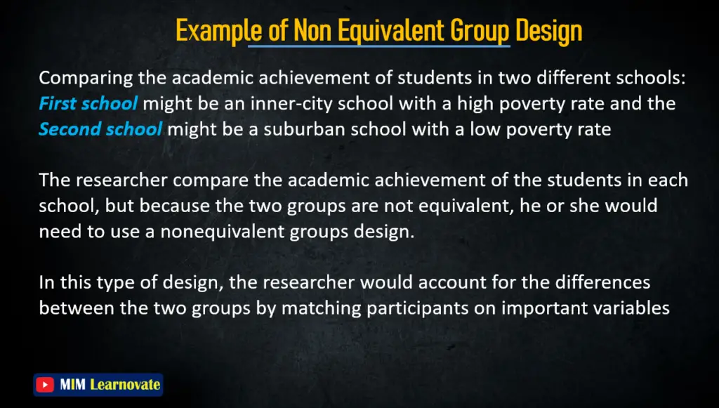 Example of Nonequivalent Group Design PPT