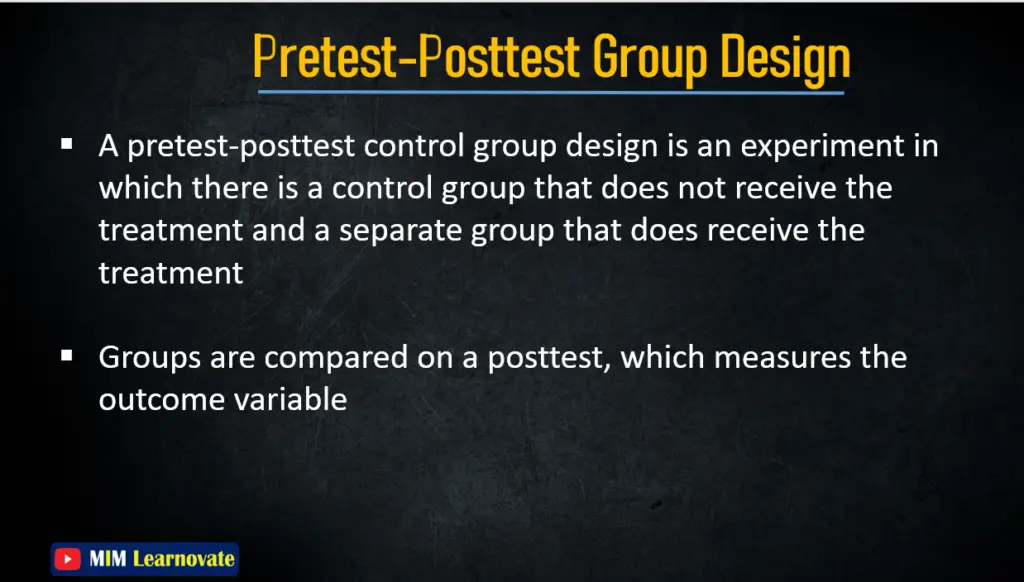 Pretest-Posttest Control Group Design PPT