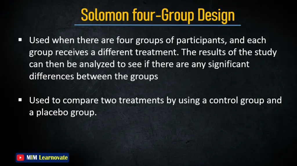 Solomon four-group design PPT