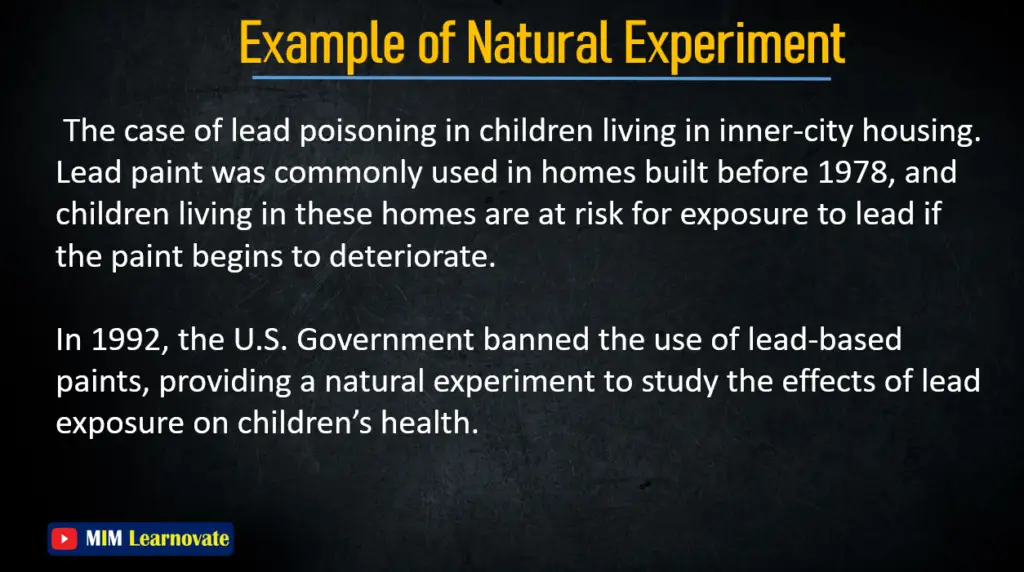 Example of Natural Experiment PPT