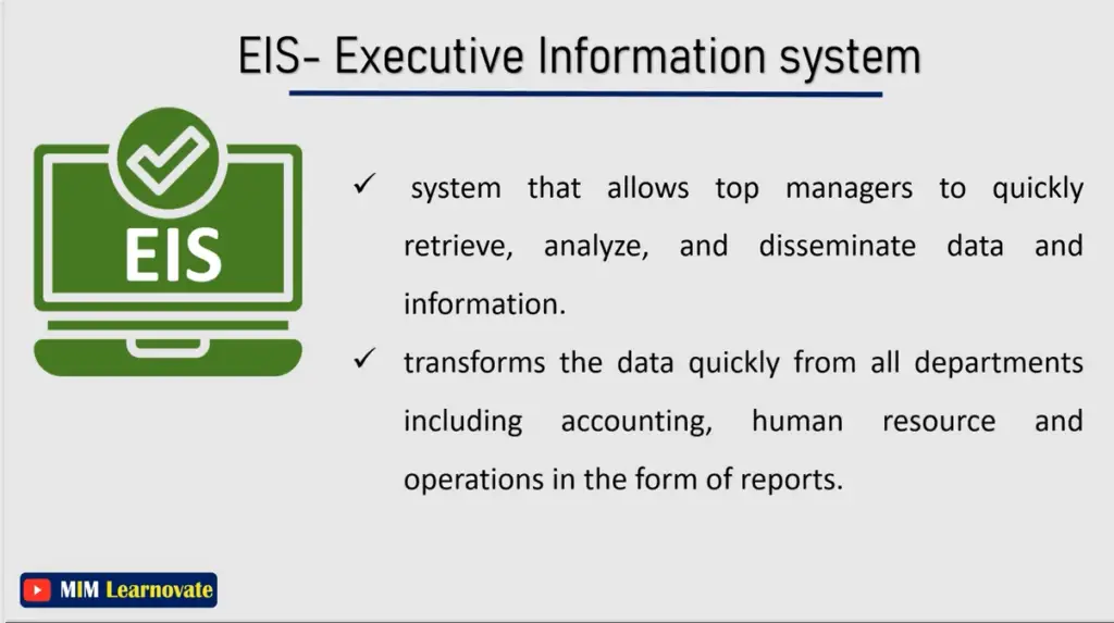 Executive Information System (EIS) ppt
