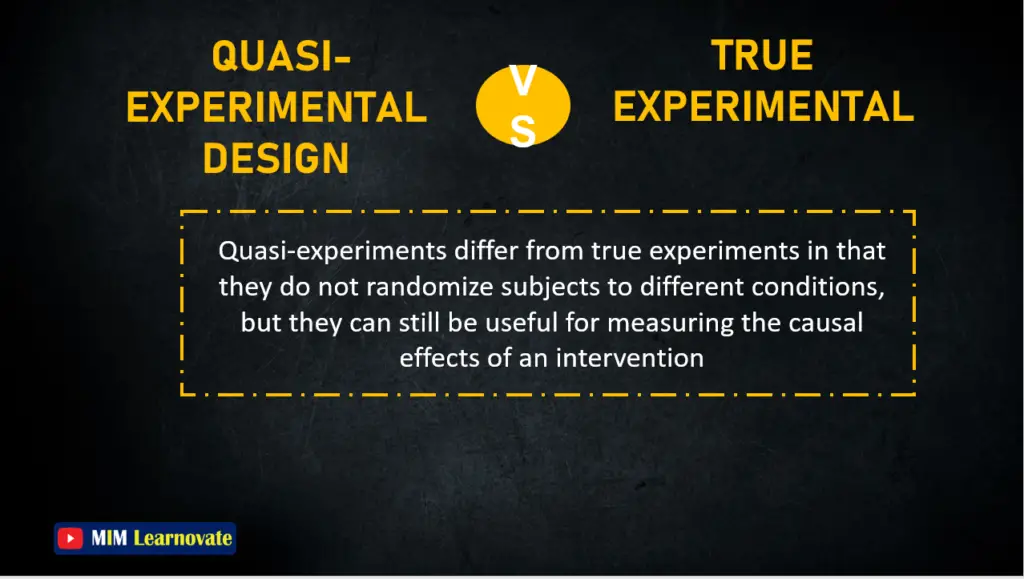 Quasi-Experimental Design vs True experiment PPT