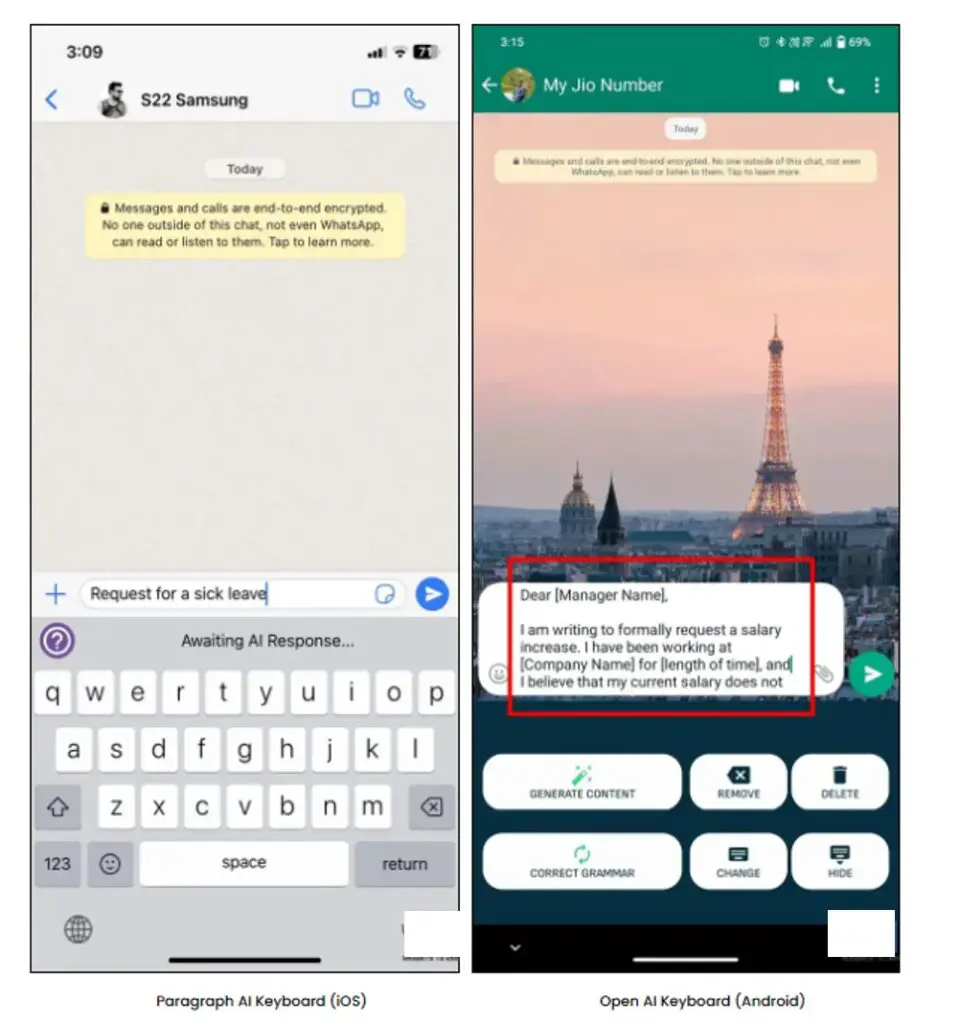 Method 4 – Use ChatGPT on WhatsApp With AI Keyboards