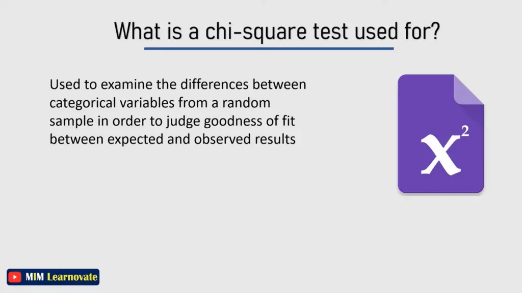 what is Chi-square test used for?