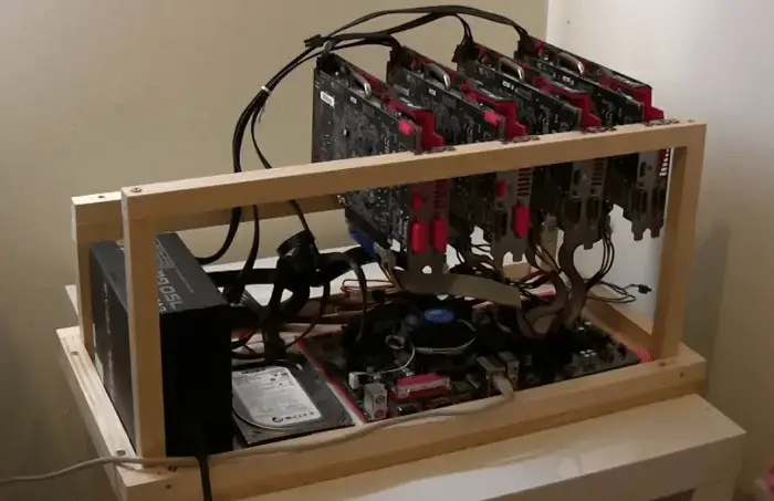 Constructing the Frame for the Ethereum Mining Rig
