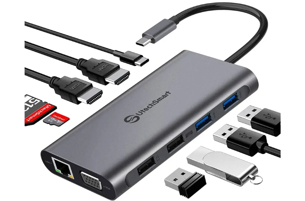 Most Compatible USB-C Docking Station: UtechSmart 