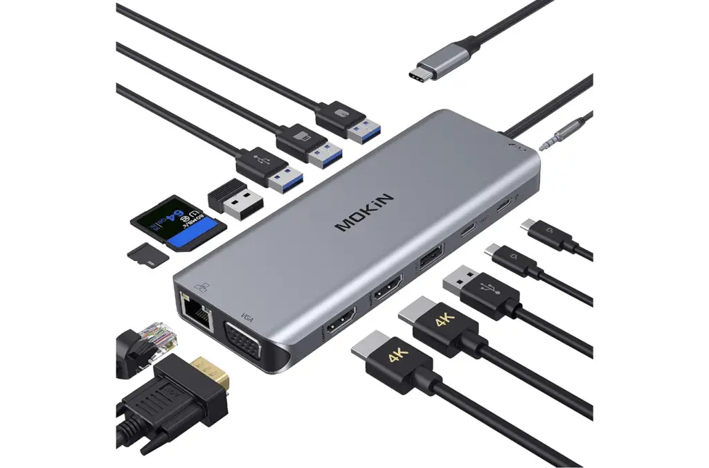 USB-C Docking Station Ideal for Media Files: MOKiN 