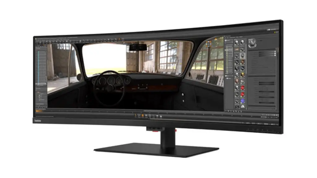 10 Best Curved Monitors with Built-in KVM Lenovo ThinkVision P44w
