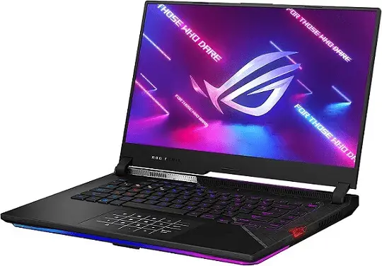 ASUS ROG Strix Scar 15.  Best Gaming laptops with 240Hz displays and Nvidia RTX