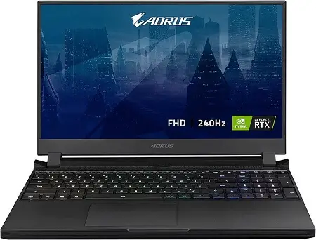 GIGABYTE AORUS 15P XD Best Gaming laptops with 240Hz displays and Nvidia RTX