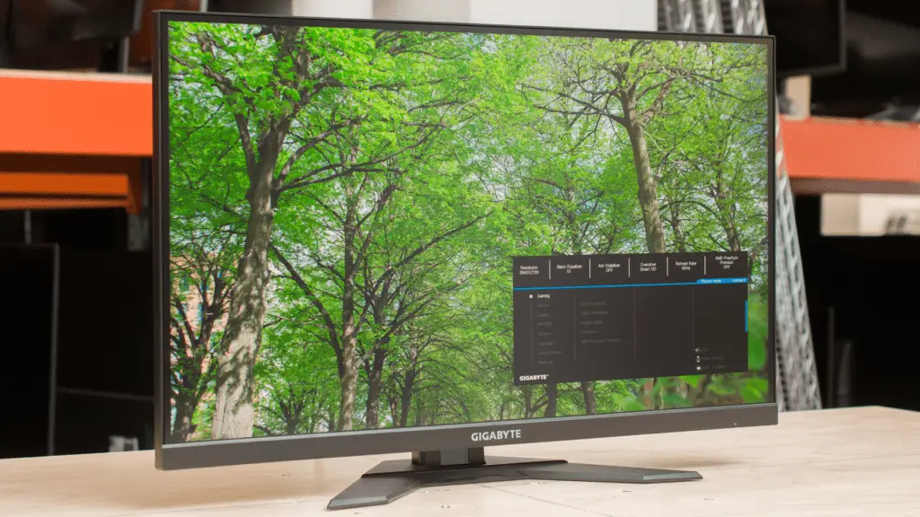 Gigabyte M27Q-X  Top Monitors for Content Creation with Nvidia RTX