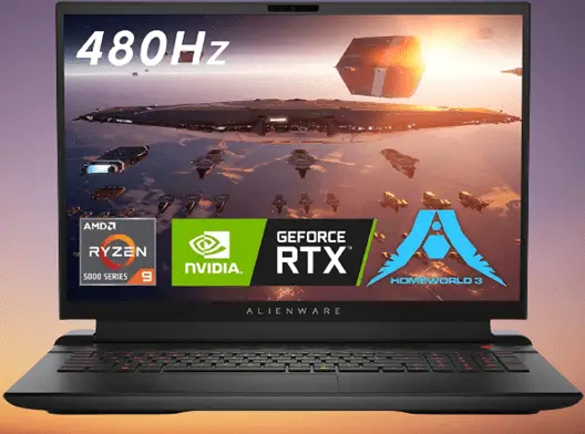 Gaming laptops with AMD Ryzen and Nvidia RTX. Alienware m18 