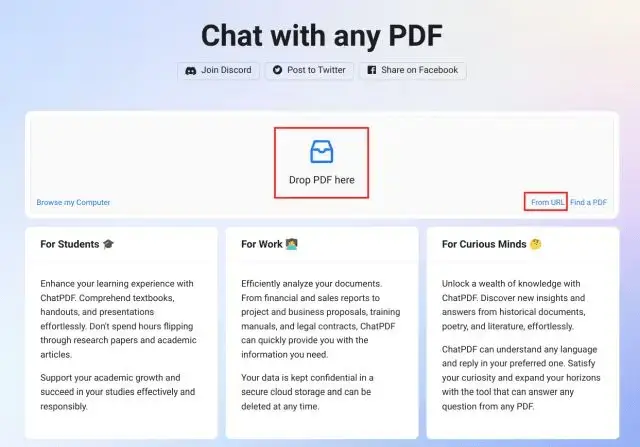 Method# 5: Using a Third-Party Website, Upload a PDF File to ChatGPT